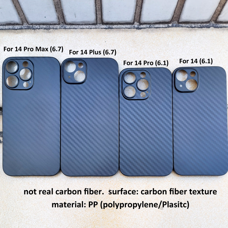 Carbon Fiber Texture High-Quality Soft TPU Material | Lightweight Waterproof Anti-Fingerprint and Anti-Scratch iPhone 16/15/14/13/12 Pro Max Plus Mini Case and Camera Protection