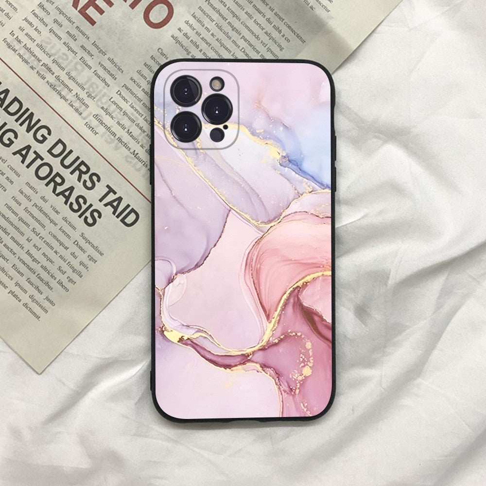 Premium Marble Art Fashion Pattern Phone Case | MagSafe for Apple iPhone 16/15/14/13/12 Pro Max, Plus, Mini | Camera Lens Cover, Case & Armor Protective Cover