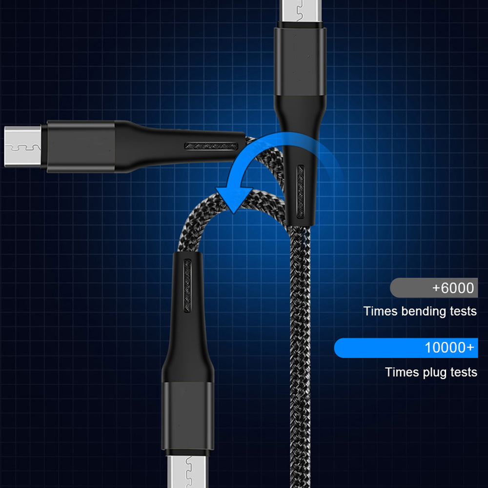 MagniCharge Premium | Schnellladendes 540° drehbares magnetisches Kabel für Smartphones, Apple iPhone, Samsung, iOS & Android - 3A Datenübertragung USB Typ C