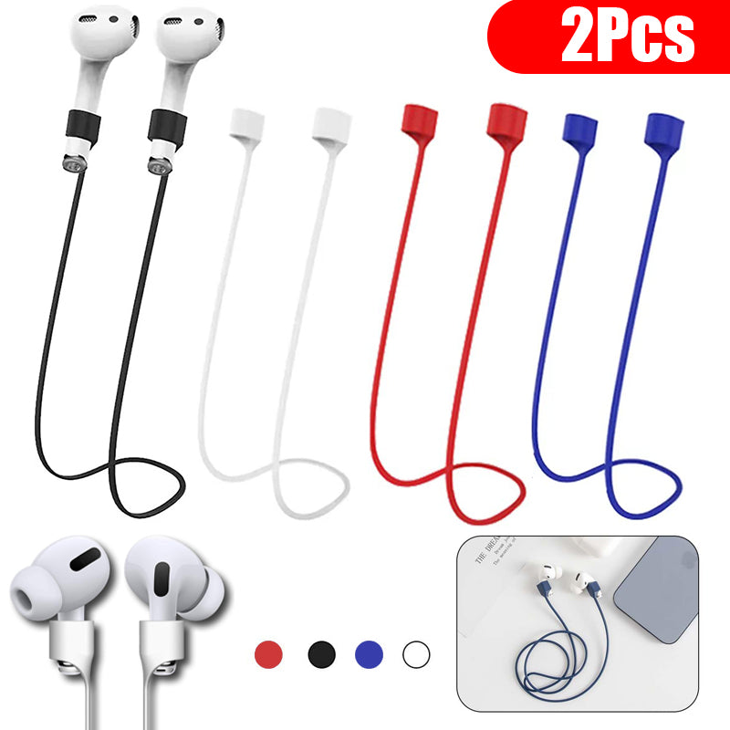 Premium Silikon Anti-Verlust Kopfhörerhalter für Apple AirPods4/3/2/1 and Pro Series 2024/2022/2021/2019/2016 & Pro: Hochwertiges Bluetooth Nackenband-Kabel - Sicher & Stilvoll für Kabellose Ohrhörer