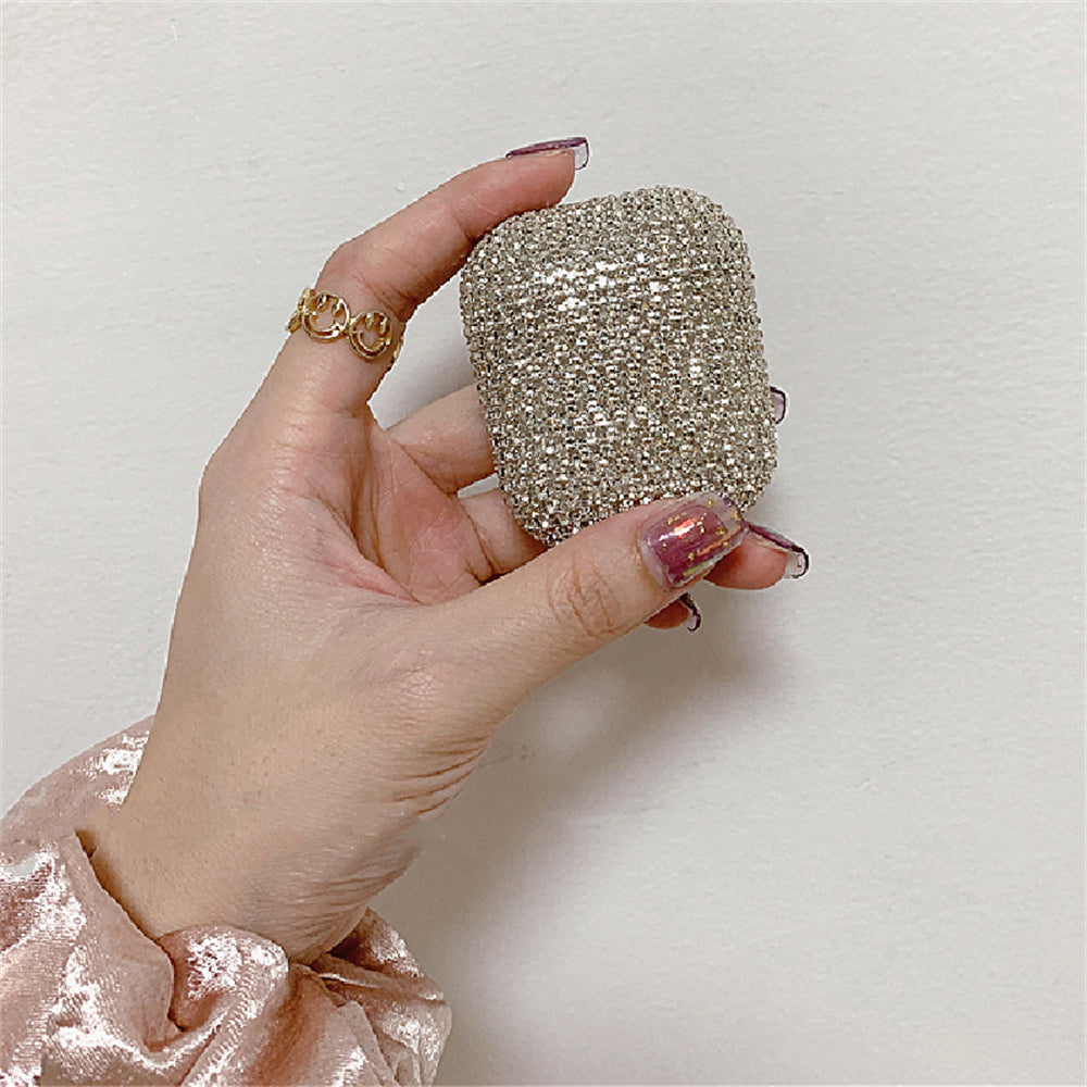 Luxus 3D Bling Diamant Hülle für Apple AirPods 4/3/2/1 and Pro Series 2024/2022/2021/2019/2016 Pro & AirPods MagSafe Case Zubehör für Kabellose Bluetooth-Kopfhörer