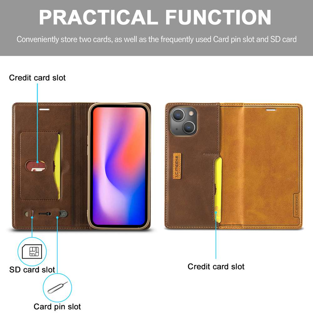 High-Quality Leather Flip Cover Wallet with Magnetic Closure and SIM Card Slot iPhone Case |Compatible with Full Protection and Camera Lens Cover for Apple iPhone 16/15/14/13/12 Pro Max Plus Mini | Armor Phone Case  Wallet Protective Cover