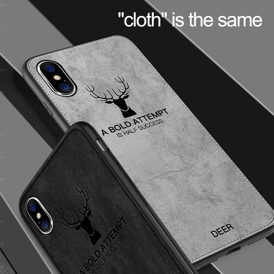 Luxus Stoßstange mit Hirsch-Design und motivierendem Spruch auf Leinwand iPhone-Hülle | MagSafe Case mit Kameraschutzabdeckung | Cover für Apple iPhone 16/15/14/13/12 Pro Max Plus Mini | Panzertasche Hochwertige Handyhülle