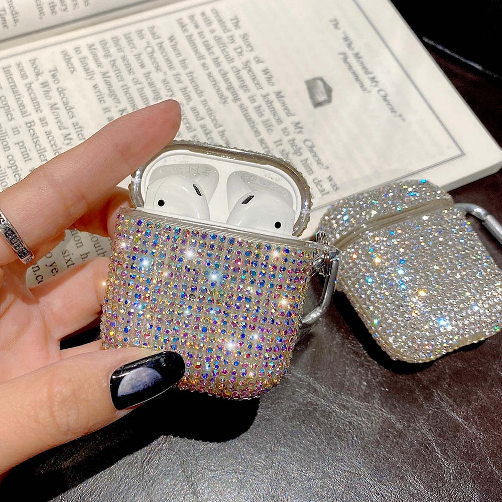 Luxus 3D-Bling-Diamant-Apple AirPods Case für AirPods Pro 2/3/2/1 | Kabellose Bluetooth-Kopfhörer-Zubehör für Apple