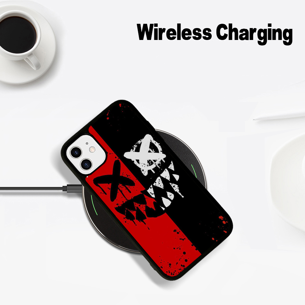 Premium Robuste Teufel Bad Boy Design iPhone Hülle | MagSafe-Case mit Rundumschutz & Kameralinsenschutz für Apple iPhone SE (3rd & 2nd Gen), 12 Mini, 11 Pro/Max, 11, XS/Max, XR, X, 8/Plus, 7/Plus, 6S/Plus, 6/Plus, 5S, 5 | Stoßfeste Handyhülle Panzertasche