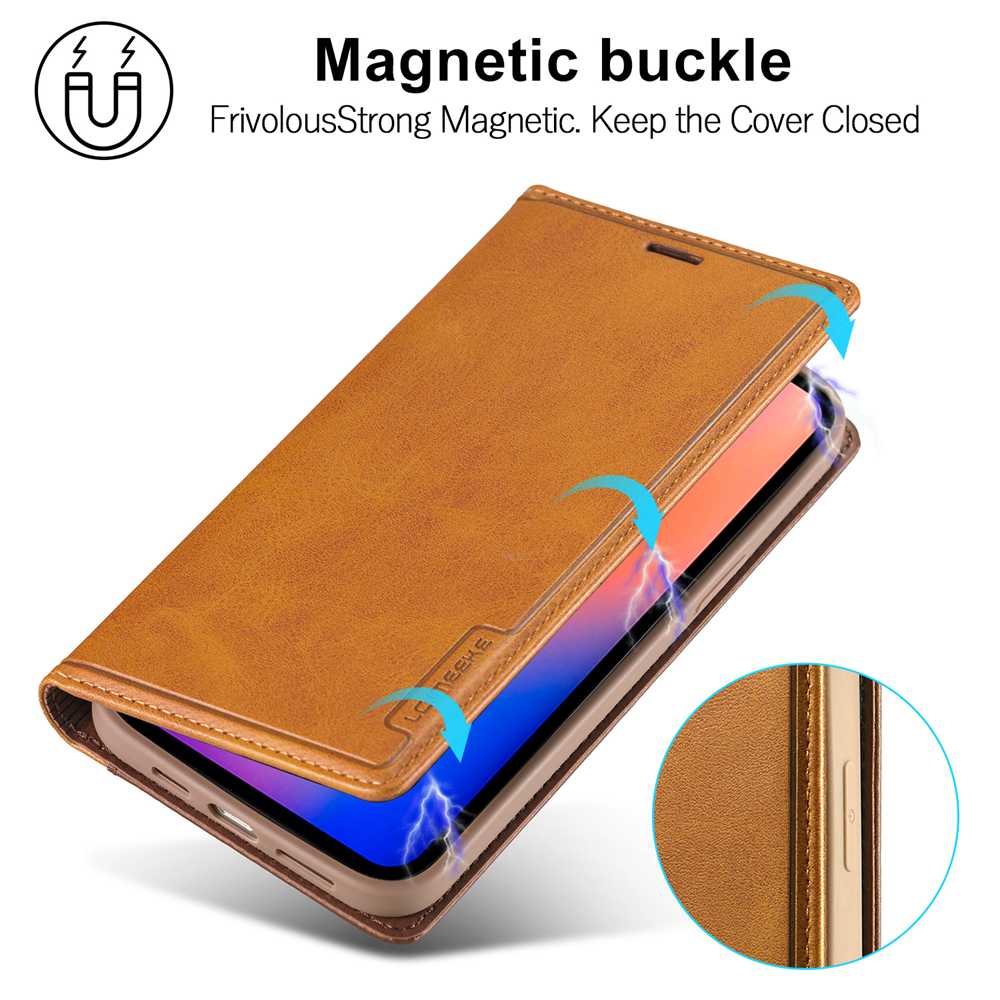 Hochwertiges Leder Flip Cover Geldbörse mit Magnetverschluss und SIM-Kartenfach iPhone Hülle | MagSafe Case mit Rundumschutz und Kameralinsenschutzabdeckung für Apple iPhone 16/15/14/13/12 Pro Max Plus Mini| Panze Handyhülle | Premium Wallet Schutzhülle