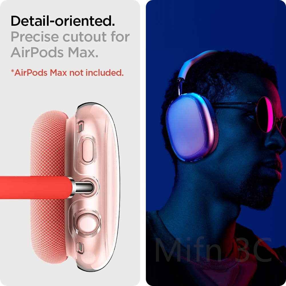 Premium TPU Schutzhülle für Apple AirPods Max Stoßfestes & kratzfestes transparentes Kopfhöreretui | Weiche, transparente Abdeckung - Premium Schutz für kabellose Ohrhörer