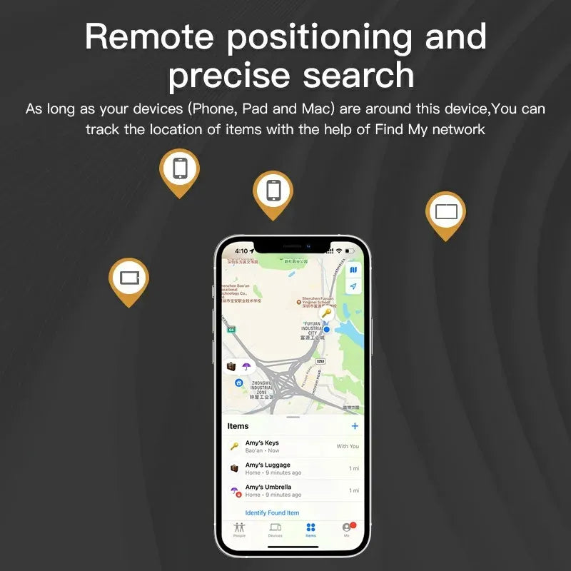 Premium Bluetooth GPS-Tracker: Alternative zu Apple AirTag | Finden Sie Verlorenes mit App | Anti-Verlust Locator für Gepäck, Portemonnaie, Haustiere, Kinder, Schlüssel