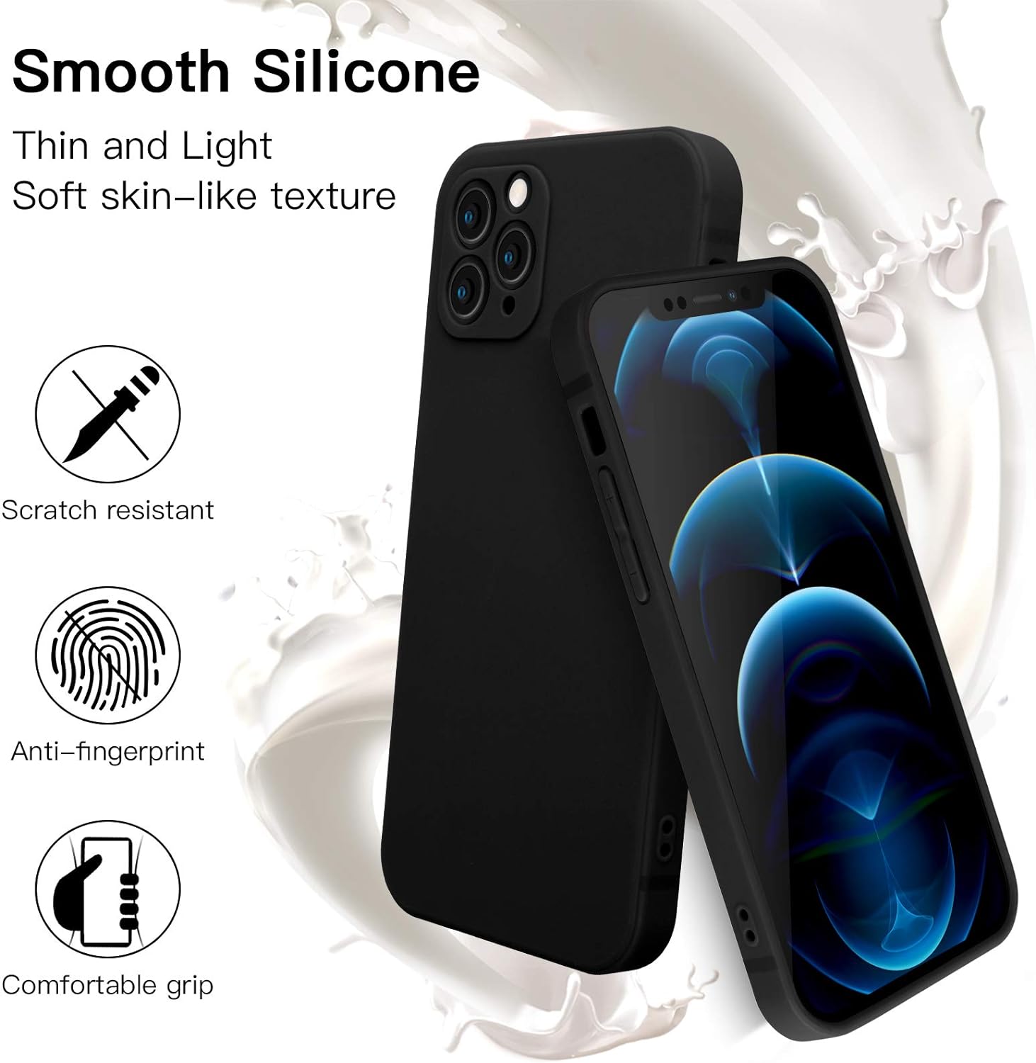 Anti-Gravity Apple iPhone Case for Apple iPhone 16/15/14/13/12 Pro Max | Surface Adsorption, Magic Nano Suction, Soft TPU Frame, Silicon+PC, Waterproof, Shockproof & Camera Protection