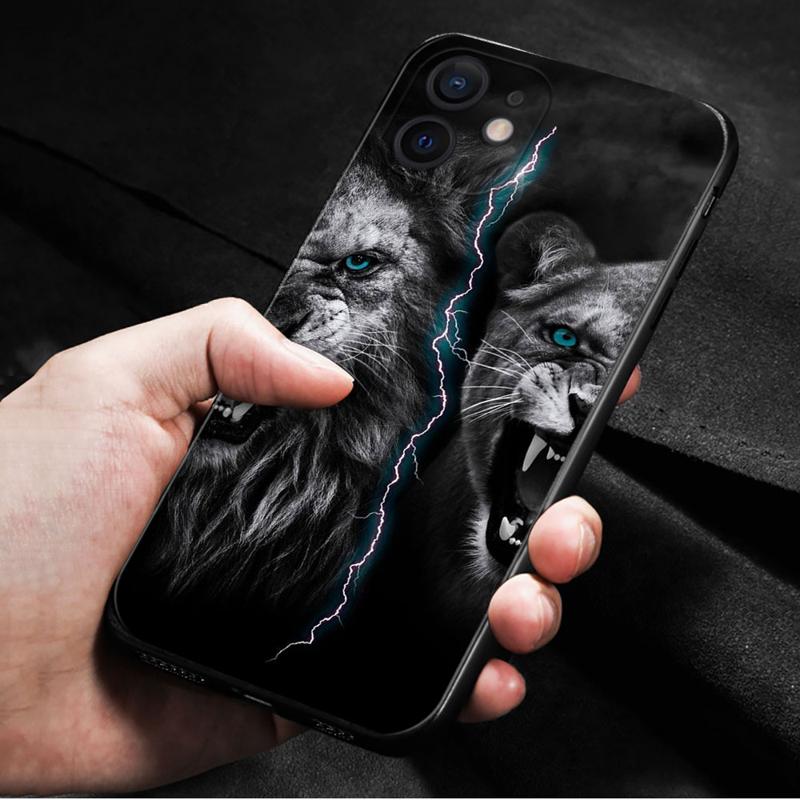 Premium iPhone Case with Animal Designs: Wolf, Dog, Cat, Bird, Lion, Tiger | MagSafe-Compatible Case with Camera Lens Protector | Premium Hardcase for Apple iPhone 16/15/14/13/12 Pro Max Plus Mini | Shockproof Phone Case & Heavy Duty Cover