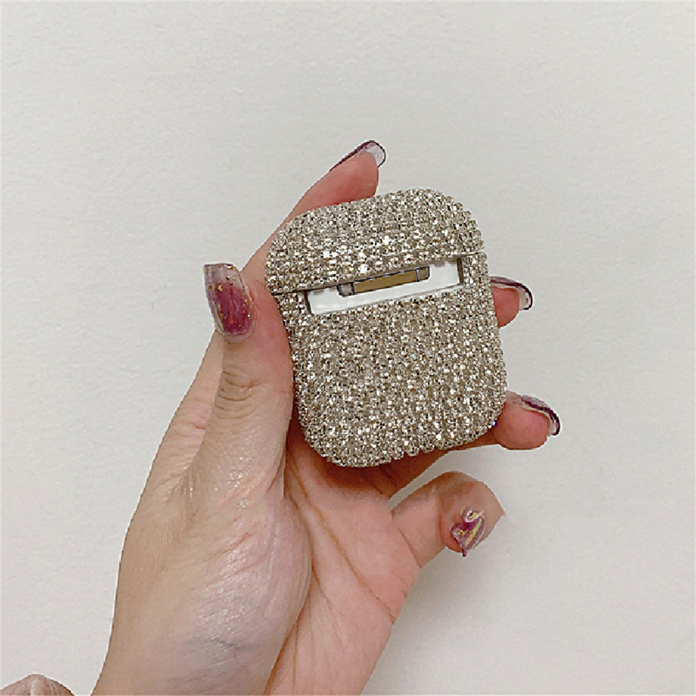 Luxus 3D Bling Diamant Hülle für Apple AirPods 4/3/2/1 and Pro Series 2024/2022/2021/2019/2016 Pro & AirPods MagSafe Case Zubehör für Kabellose Bluetooth-Kopfhörer