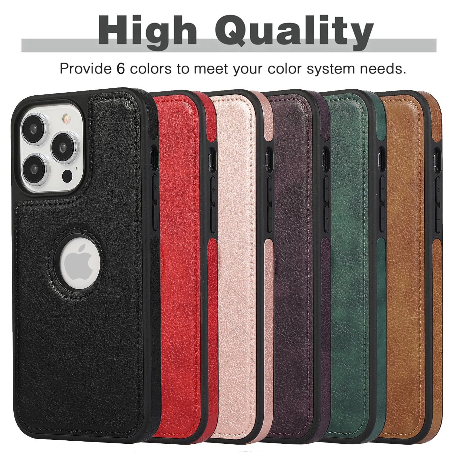 High-Quality Ultra-Thin Shockproof Leather Texture iPhone Case | MagSafe Case with Camera Lens Cover for Apple iPhone 16/15/14/13/12 Pro Max, Plus Cover | Armor Case, Bumper Cover Phone Case | Premium Protective Cover