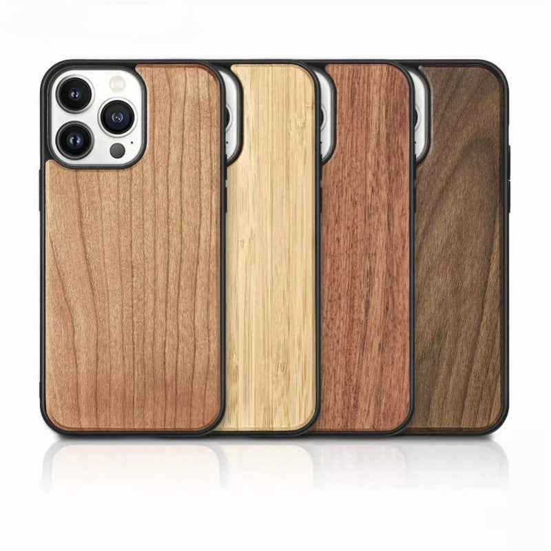 Premium Solid Wood  Shockproof Hardcover Luxury iPhone Case | MagSafe Case with 360-Degree Protection & Camera Lens Cover for Apple iPhone 16/15/14/13/12 Pro Max, Plus, Mini Cover | Armor Case & Bumper Cover Phone Case | High-Quality Protective Cover