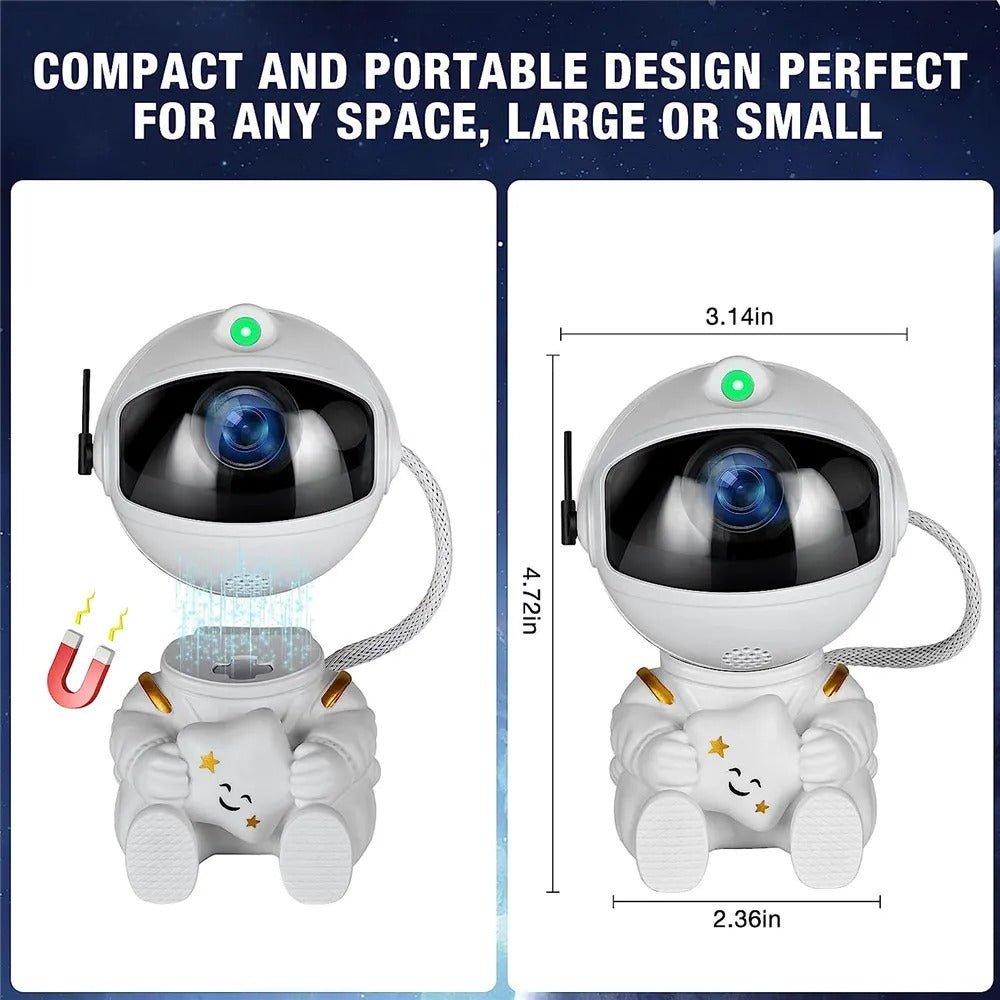 Hochwertiges Astronaut Sternenprojektor Nachtlicht mit Fernbedienung - 360° verstellbares Design | Nebel- und Galaxieprojektion | Limitierte Auflage Smartphone, Laptop, Tablet, PC, Apple iPhone, iPad, MacBook, iOS, Android, Samsung