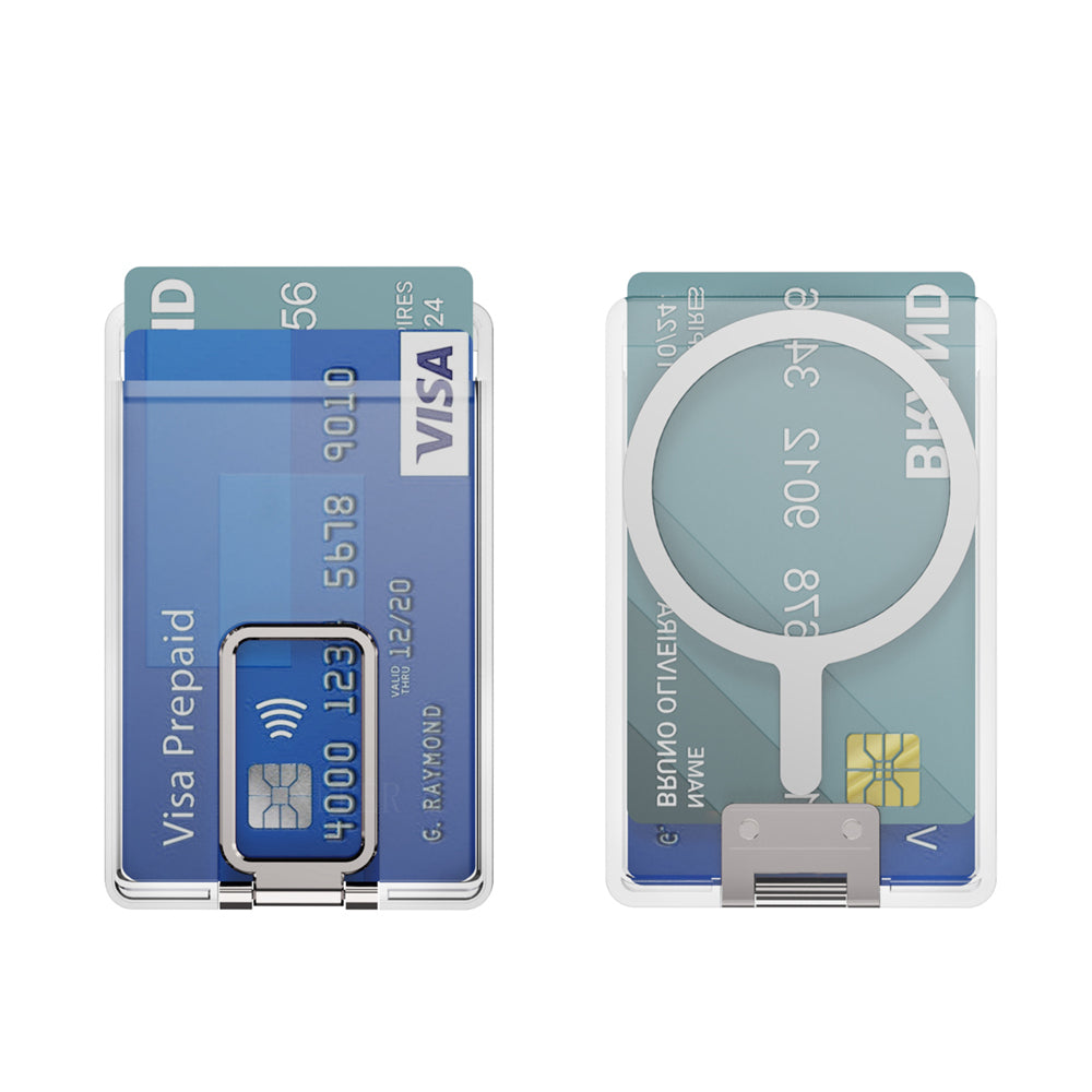 Premium Magsafe Magnetisches Portmonee Hülle für iPhone 15, 14, 13, 12 Pro Max Plus Mini - Starke Adsorption, Magnet-Faltstän