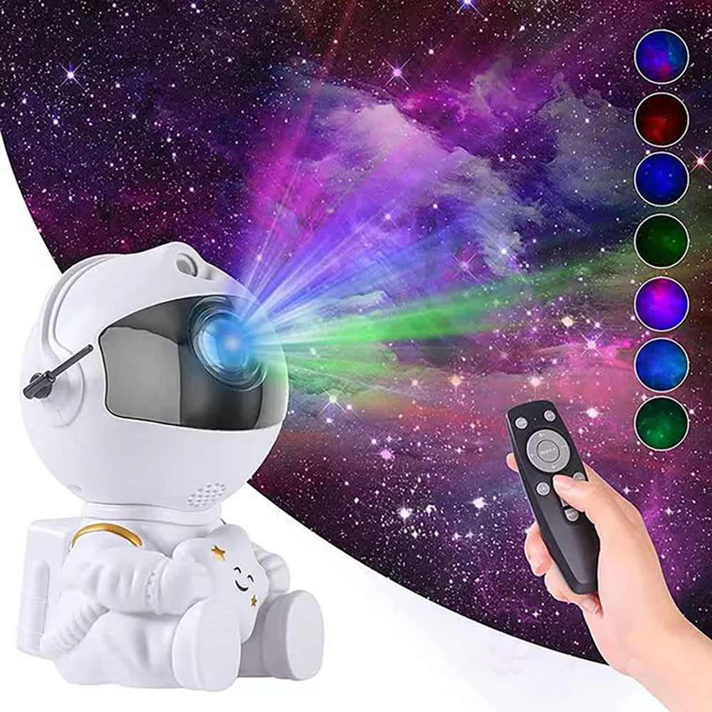 Hochwertiges Astronaut Sternenprojektor Nachtlicht mit Fernbedienung - 360° verstellbares Design | Nebel- und Galaxieprojektion | Limitierte Auflage Smartphone, Laptop, Tablet, PC, Apple iPhone, iPad, MacBook, iOS, Android, Samsung