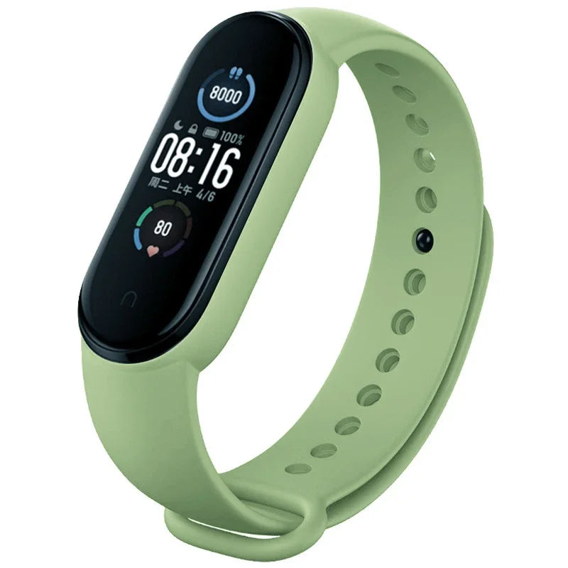 Hochwertiges Armband für Xiaomi Mi Band 7 6 5 4 3 | Silikon-Uhrenarmband | MiBand 3/4, Band 5, Band 6 Smartwatch-Zubehör