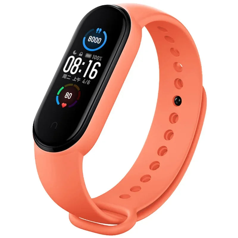 Hochwertiges Silikon-Armband für Xiaomi Mi Band 7, 6, 5, 4, 3 | Uhrenarmband für Mi Band 3/4, Band 5, Band 6 | Smartwatch