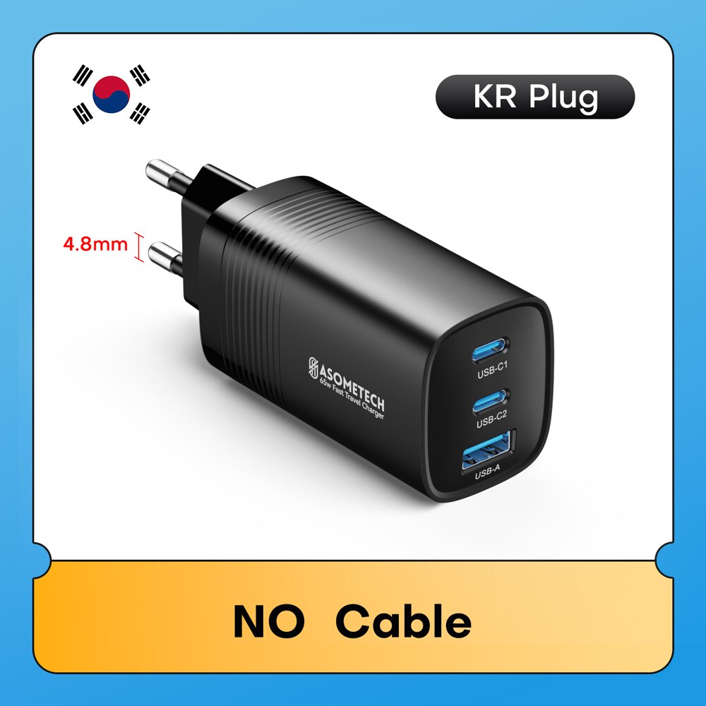 Ausgezeichnetes Tech GAN USB Typ C Ladegerät 65W 45W PPS PD QC 4.0 | Schnellladegerät für MacBook, Laptop, iPad, Tablet, iPhone 14, Samsung S23 Ultra