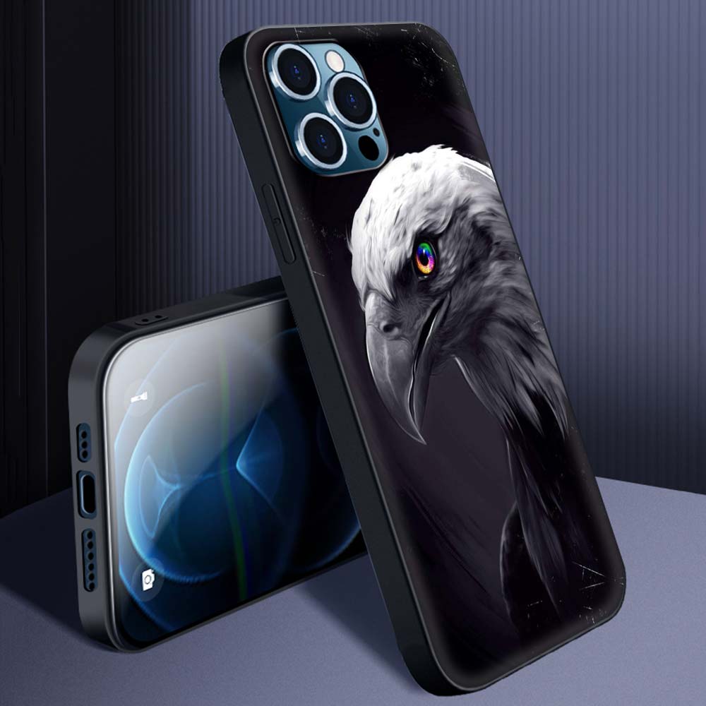 Premium iPhone Case with Animal Designs: Wolf, Dog, Cat, Bird, Lion, Tiger | MagSafe-Compatible Case with Camera Lens Protector | Premium Hardcase for Apple iPhone 16/15/14/13/12 Pro Max Plus Mini | Shockproof Phone Case & Heavy Duty Cover