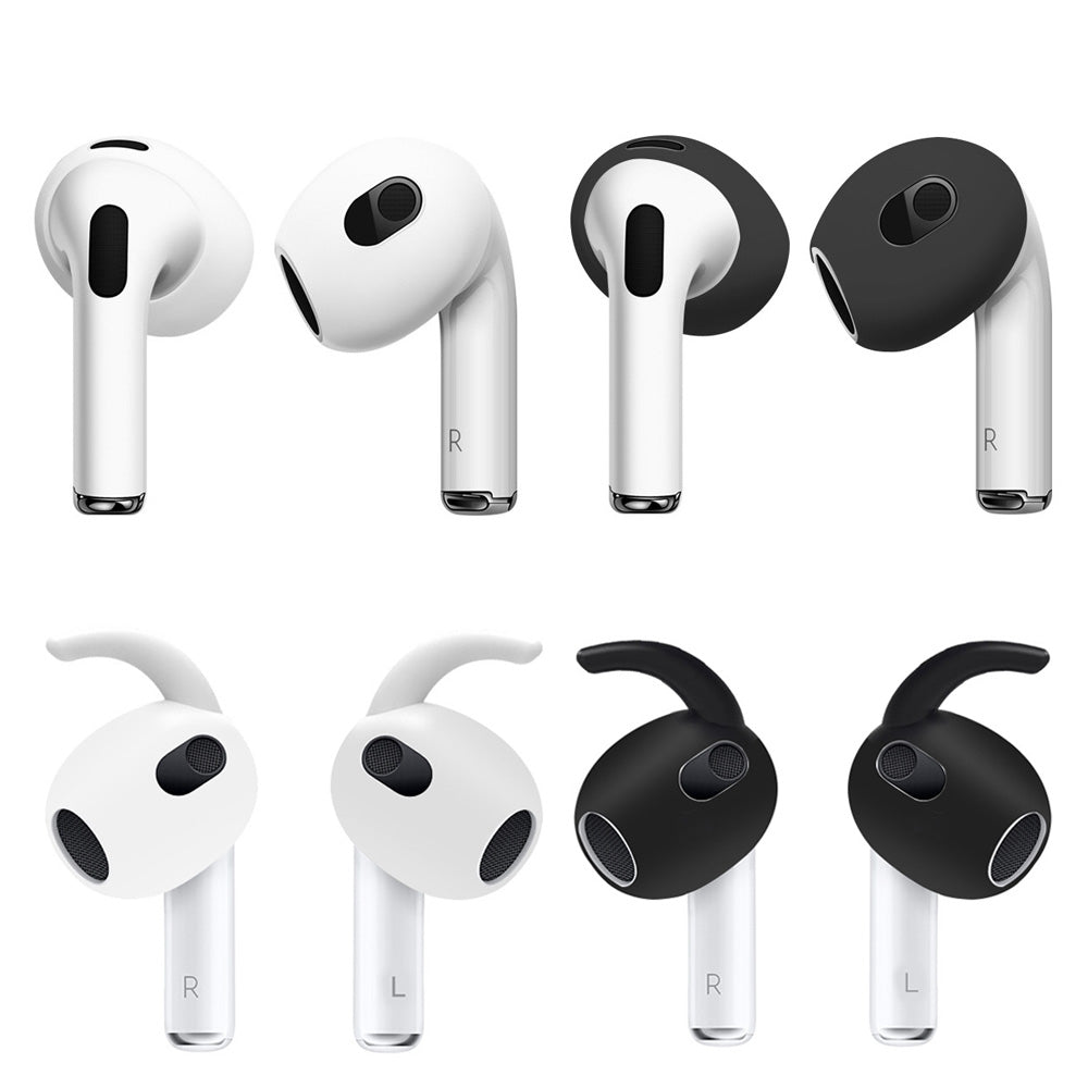 Premium Silikon Ohrpolster für Apple AirPods 4/3/2/1 and Pro Series 2024/2022/2021/2019/2016: Ohrkappen, Abdeckungen & Schutzhüllen - 2er Set Ohrstöpsel | Hochwertige Kopfhörer-Pads