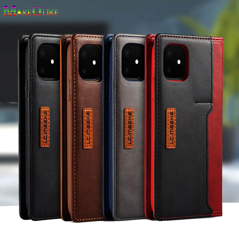 High-Quality Leather Flip Cover Wallet with Magnetic Closure and SIM Card Slot iPhone Case |Compatible with Full Protection and Camera Lens Cover for Apple iPhone 16/15/14/13/12 Pro Max Plus Mini | Armor Phone Case  Wallet Protective Cover