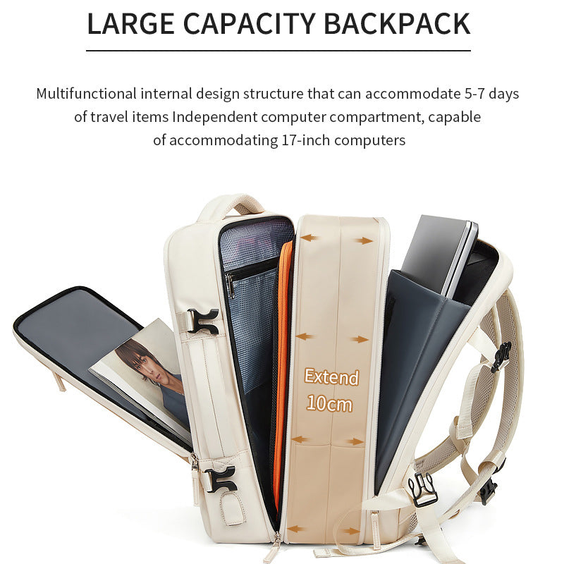 High-quality classic men's business backpack: expandable USB pocket, large capacity, waterproof & stylish MacBook Air/Pro/M3/M2/M1: 16,14,13-inch | 2024/2023/2022/2020 Series