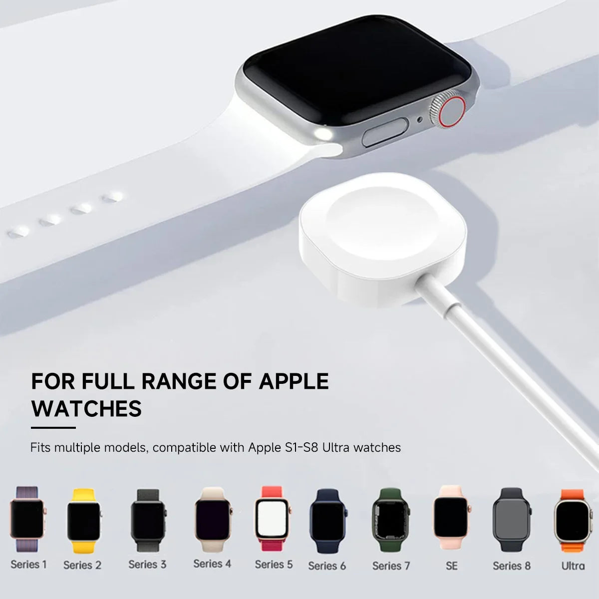 Hochwertiges 3-in-1 Schnelles Tragbares Kabel für Apple Watch Serie 10/9/8/7/6/5/4/3/2/1 & Ultra 2/1, SE: 2024, 2023, 2022, 2021, 2020, 2019, 2018, 2017, 2016 SE Ladegerät