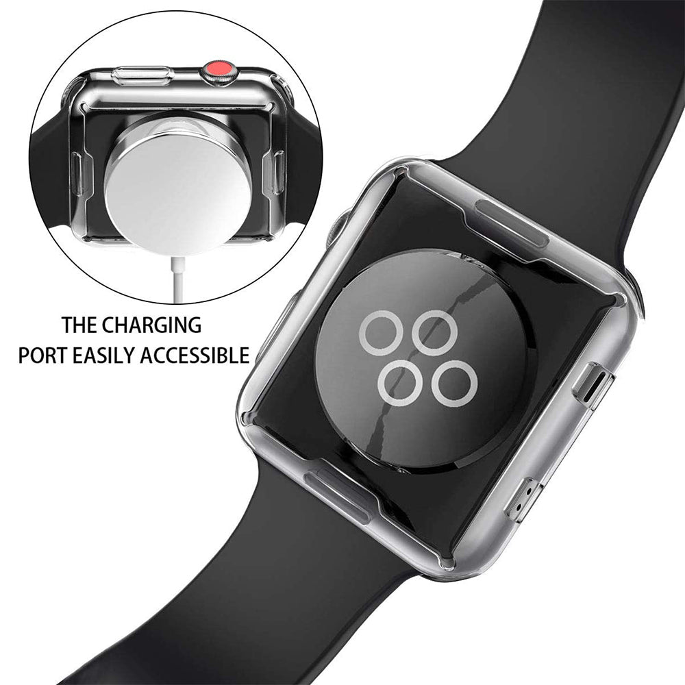 Premium Smart Devil 2er-Set Vollkleber-Softfilm für Apple iWatch 10/9/8/7/6/5/4/3/2/1 & Ultra 2/1, SE: 2024, 2023, 2022, 2021, 2020, 2019, 2018, 2017, 2016, 41mm/45mm, 44mm/40mm | HD-Displayschutz, Einfache Installation