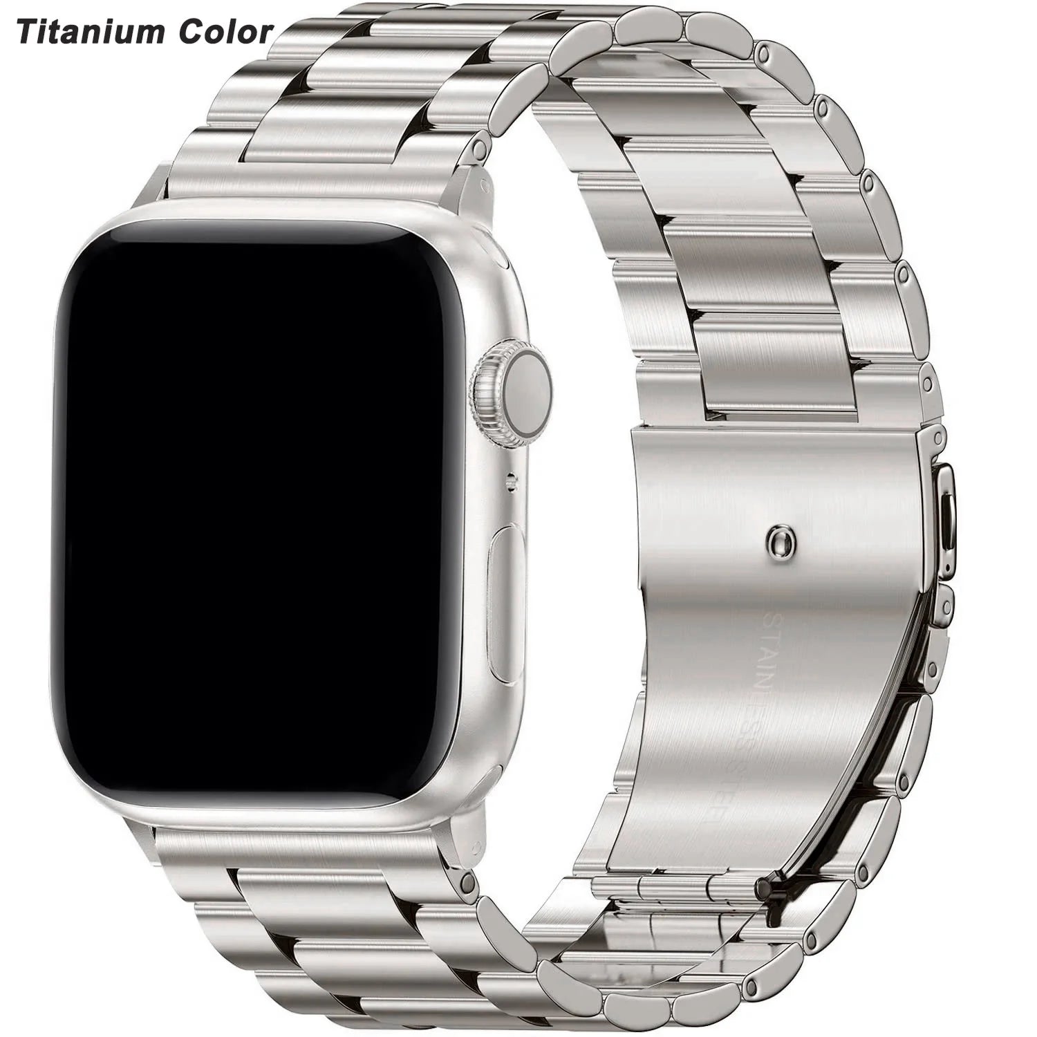 Metallband für Apple Watch 49mm, 45mm, 44mm, 42mm, 41mm, 40mm | Premium Edelstahl Armband für iWatch 10/9/8/7/6/5/4/3/2/1 & Ultra 2/1, SE: 2024, 2023, 2022, 2021, 2020, 2019, 2018, 2017, 2016 | Top-Qualität Gürtel