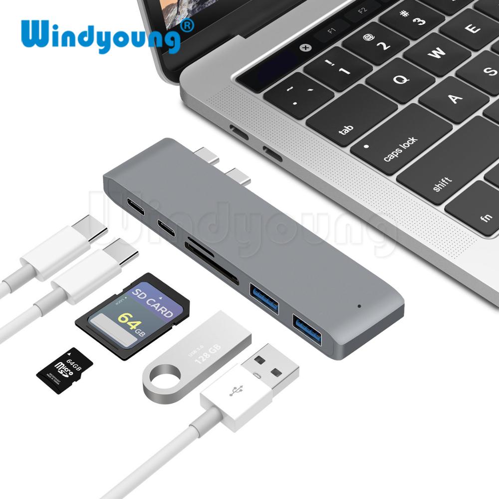 Premium USB-C Hub mit HDMI 4K Adapter & Thunderbolt 3: USB 3.1 Typ-C zu 3.0 Hub - Erweiterte Konnektivität für Macbook Air/Pro/M3/M2/M1: 16,14,13-inch | 2024/2023/2022/2020 Series  Chips