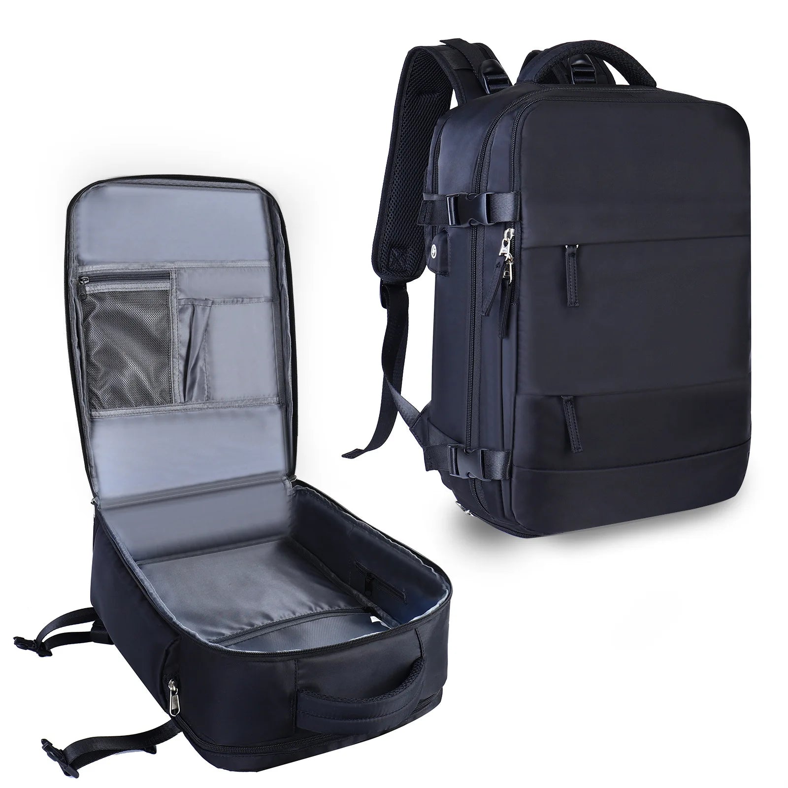 High-quality classic men's business backpack: expandable USB pocket, large capacity, waterproof & stylish MacBook Air/Pro/M3/M2/M1: 16,14,13-inch | 2024/2023/2022/2020 Series