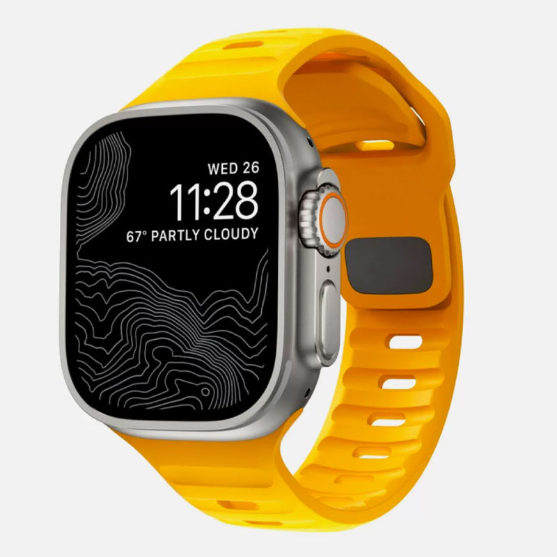 Premium Soft Silicone Band for Apple Watch 10/9/8/7/6/5/4/3/2/1 & Ultra 2/1, SE: 2024, 2023, 2022, 2021, 2020, 2019, 2018, 2017, 2016 | Elegant, Durable & Perfect Sport Bracelet for Every Size (49mm-38mm)