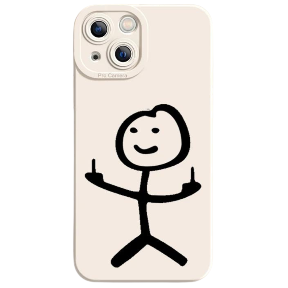 Hochwertiges Cartoon Matchman Handyhülle | iPhone 15/14/13/12/11 Pro Max Mini XR/XS/X/7/8 Plus | Stoßfestes Matte Weiches TPU Silikon Cover - Phone Heaven Zone