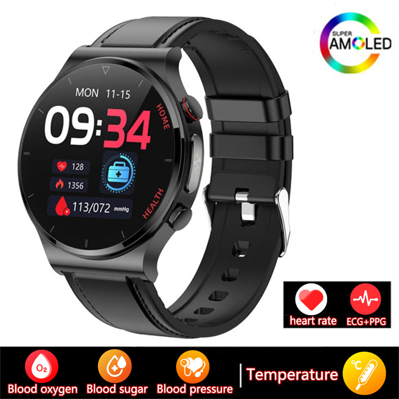 Premium Exklusive Smartwatch: Ideal für Sport, Business & Lifestyle | EKG, AMOLED HD, Bluetooth, GPS, Herzfrequenz | Limitierte Edition