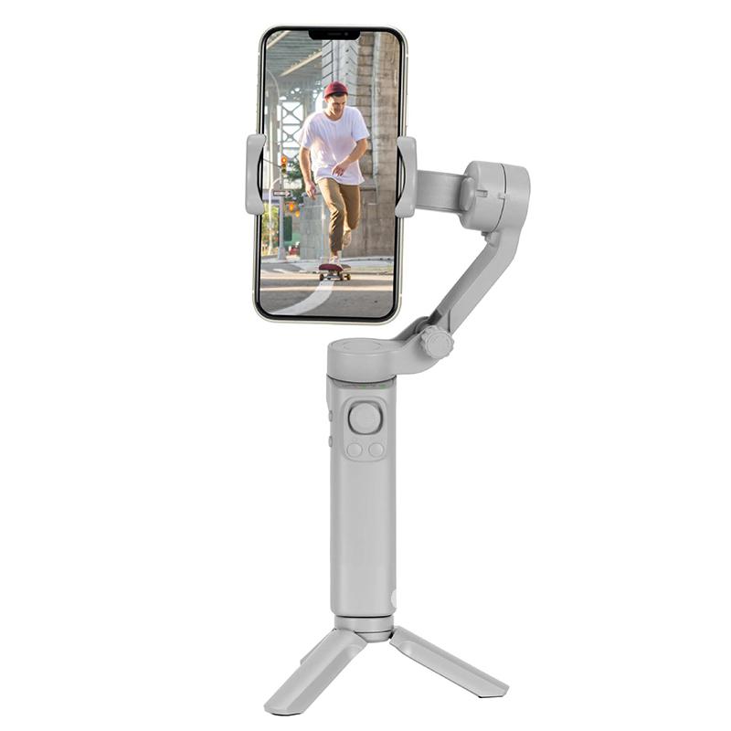 3-Achsen Faltbarer Handheld-Gimbal-Stabilisator für Smartphones, Apple iPhone, Samsung, iOS & Android | Anti-Wackel Videoaufnahme fürVlogs