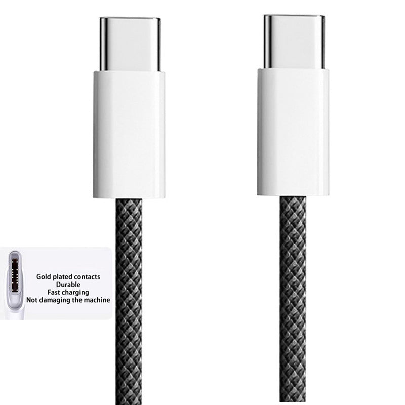 Premium USB-C Kabel für Smartphones, Apple iPhone, Samsung, iOS & Android PD 60W Schnellladung, iOS, Android, Huawei, Xiaomi, Samsung, Typ C Geflechtkabel Zubehör