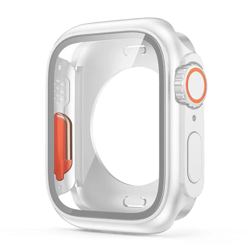 Premium Displayschutzfolie & Cover Hülle für Apple Watch 44mm 45mm 40mm 41mm - Robustes PC-Front & Rückseitenstoßstangengehäuse für iWatch Serie 10/9/8/7/6/5/4/3/2/1 & Ultra 2/1, SE: 2024, 2023, 2022, 2021, 2020, 2019, 2018, 2017, 2016,