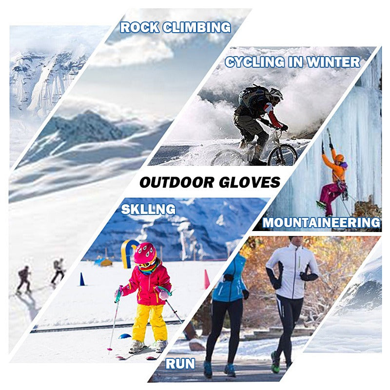 Premium Touchscreen-Warme Handschuhe: Outdoor, Radfahren, Motorrad, Sport, Fitness - Wasserdicht, Winddicht, Rutschfest - Winter Ski-Handschuhe Smartphone, Laptop, Tablet, PC, Apple iPhone, iPad, MacBook, iOS, Android, Samsung