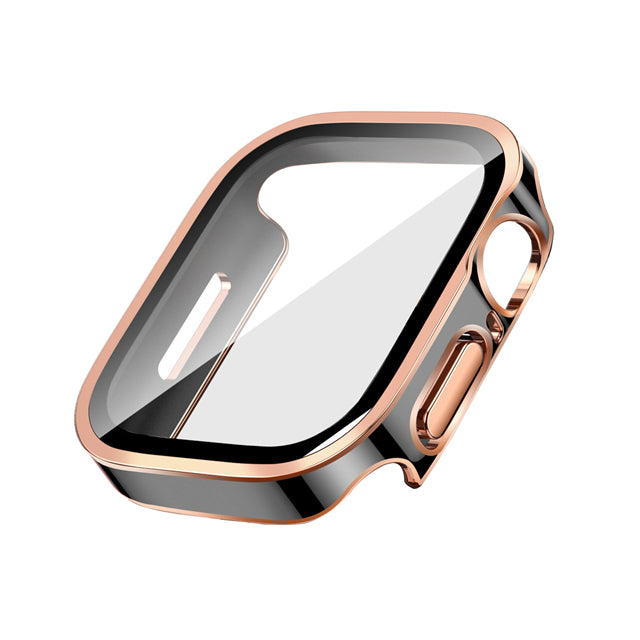 Premium Glass Case for Apple Watch Series 9/8/7/Ultra: 45mm, 41mm, 49mm, 44mm, 40mm | High-Quality Display Protection Case & Cover for iWatch 10/9/8/7/6/5/4/3/2/1 & Ultra 2/1, SE: 2024, 2023, 2022, 2021, 2020, 2019, 2018, 2017, 2016,