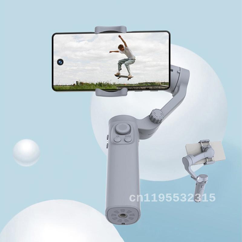 3-Achsen Faltbarer Handheld-Gimbal-Stabilisator für Smartphones, Apple iPhone, Samsung, iOS & Android | Anti-Wackel Videoaufnahme fürVlogs