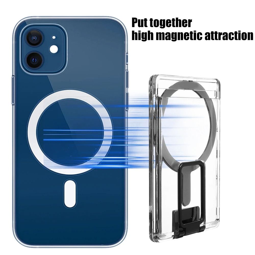 Premium Magsafe Magnetisches Portmonee Hülle für Smartphones, Apple iPhone, Samsung, iOS &amp; Android Starke Adsorption, Magnet-Faltständer, Steckplatz, Kartenhalter | Limitierte Auflage