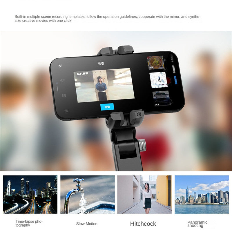 360° Dreh-Gimbal Stabilisator, Selfie Stick & Stativ: Hochwertiges Zubehör für Apple iPhone 16/15/14/13/12/11 Pro Max/Plus/Mini, Android, Samsung Smartphones, Apple iPhone, Samsung, iOS & Android | Live-Fotografie