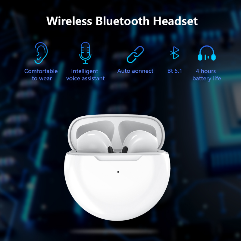 Premium AirPods Pro Design TWS Kopfhörer: Bluetooth Wireless Earphones – Lifestyle & Sport Headset, Stereo Mini-Ohrhörer mit 