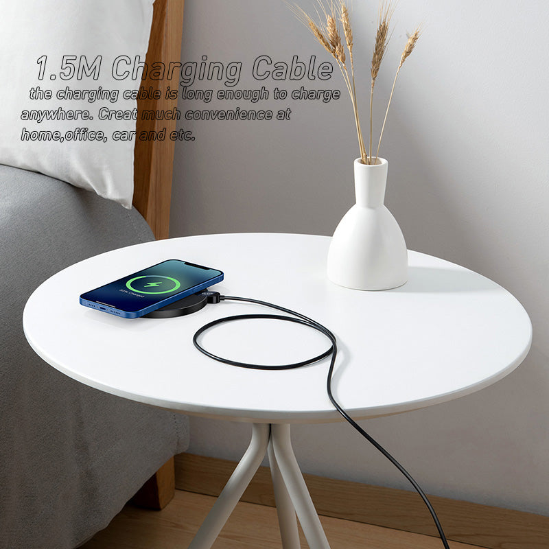 15W Fast Qi Charger | Premium MagSafe Universal Wireless Charging Pad |Smartphones, Apple iPhone, Samsung, iOS & Android | Inductive Safe Fast Charging