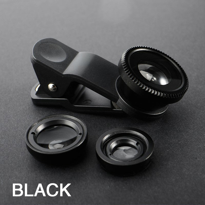 Professional 3-in-1 Fisheye Phone Lens: 0.67X Wide-Angle & Macro, Clip-On Camera Kit for Smartphones, Apple iPhone, Samsung, iOS &amp; Android | Compatible with Apple iPhone 15/14/13/12/11 Pro Max Plus Mini, Samsung & Android | Limited Edition