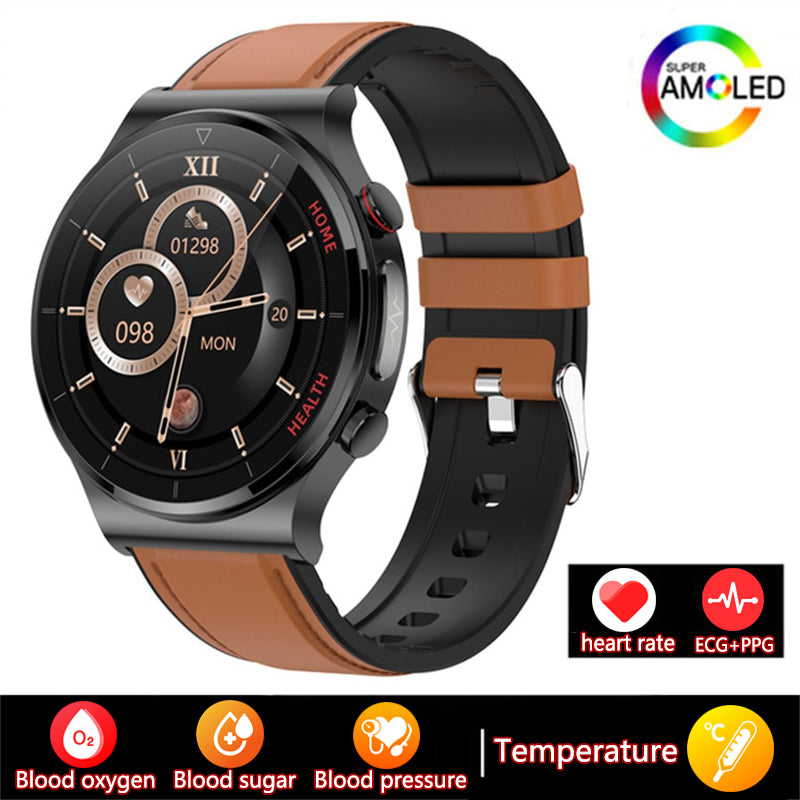 Premium Exklusive Smartwatch: Ideal für Sport, Business & Lifestyle | EKG, AMOLED HD, Bluetooth, GPS, Herzfrequenz | Limitierte Edition