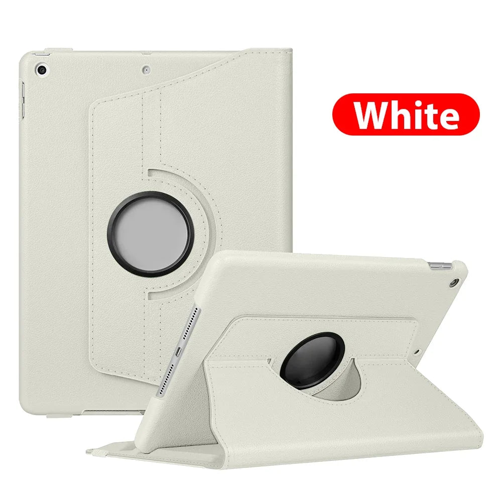 Premium iPad Smart Cover iPad/Pro/Air/Mini: 10/9/8/7/6/5/4/3 Series: - Stilvolle und funktionale 360° drehbare Leder-Tablet-Hülle