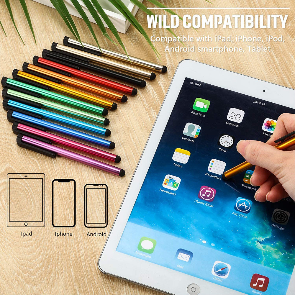 Premium Universalstift füriPad/Pro/Air/Mini: 10/9/8/7/6/5/4/3 Series | Handys & Tablets: Sensibler Kapazitiver Bildschirmstift - Kompatibel mit Apple, Android, iPad, iPhone, Samsung, Kindle, Telefon