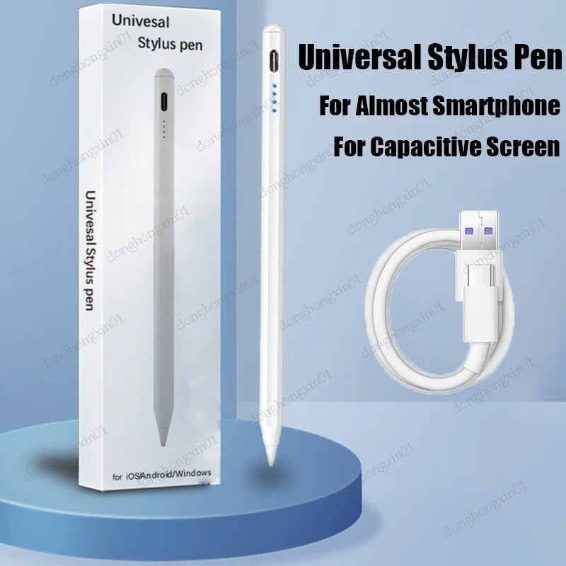 Premium Universal Stylus: Touch Pen for iPad/Pro/Air/Mini: 10/9/8/7/6/5/4/3 Series: Tablet, Laptop & Phone, Compatible with Apple iPhone, MacBook, iPad, Xiaomi, Huawei, iOS, Android & Windows - Precise Input Pen